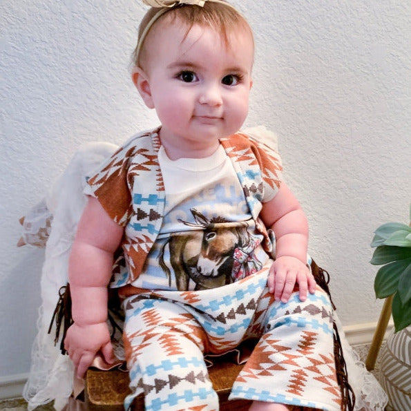 Serape baby outlet romper