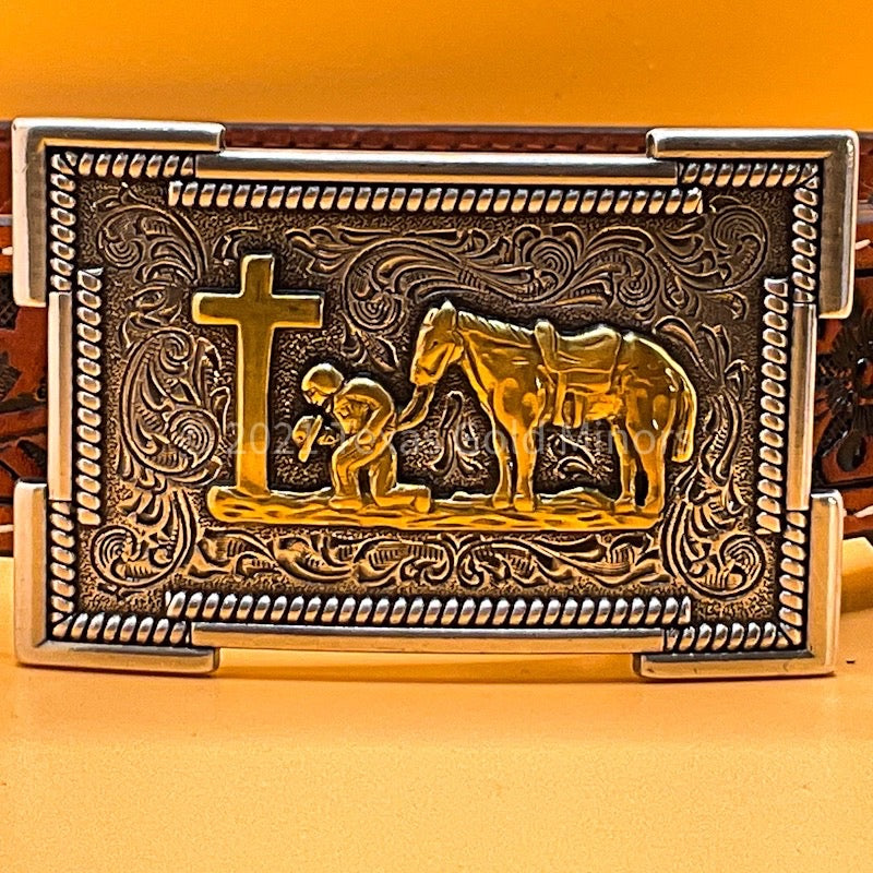 Praying Cowboy Belt